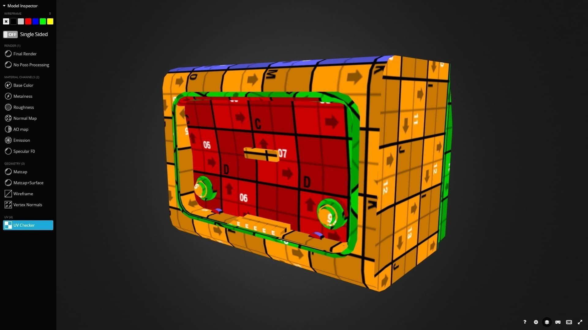 Radio Valve 3D Model Game Ready Low-poly 3D model_16