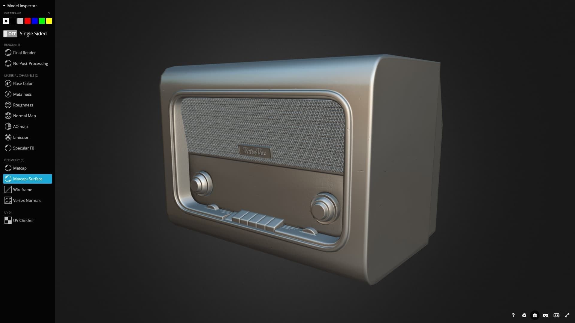 Radio Valve 3D Model Game Ready Low-poly 3D model_14