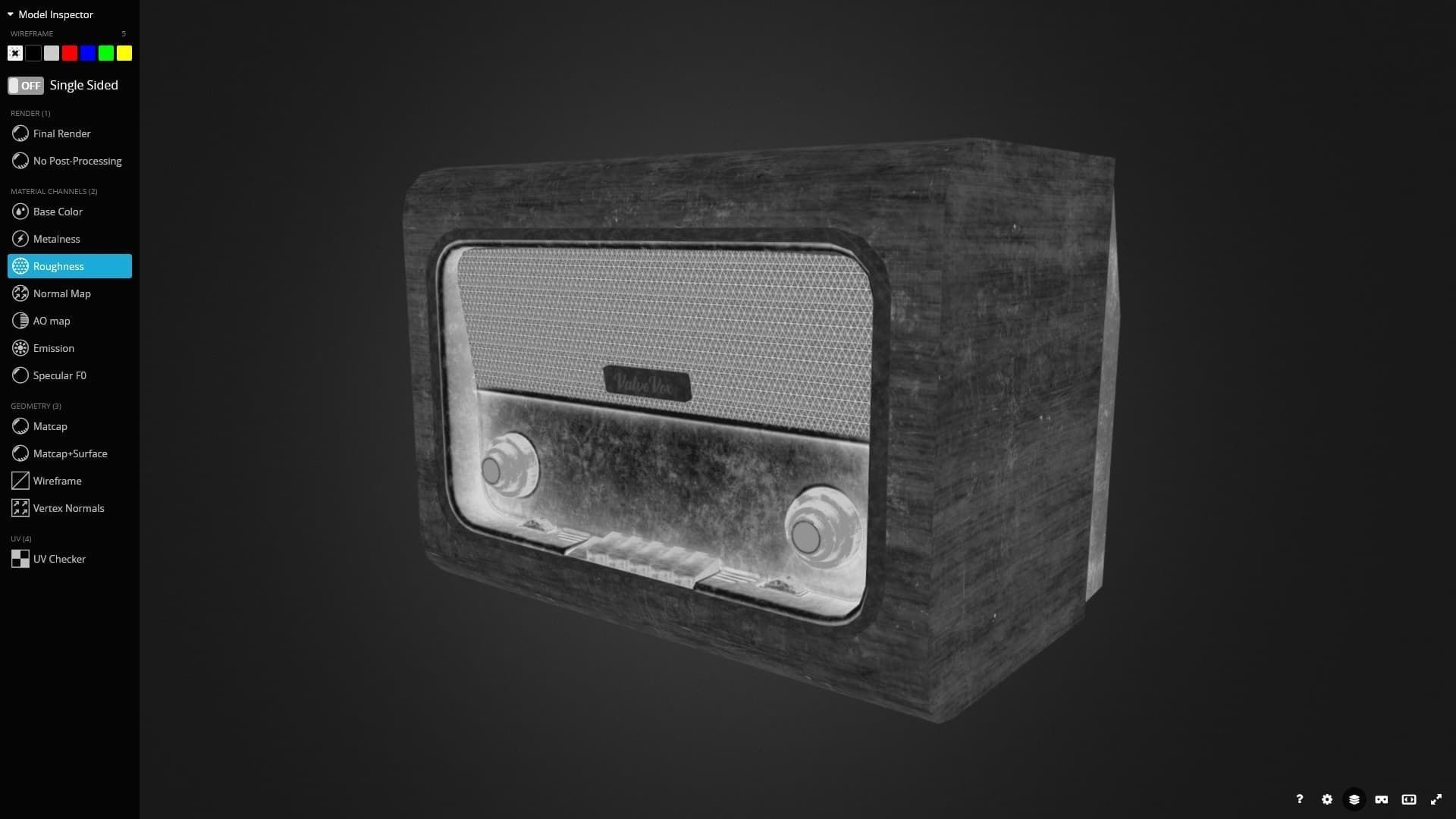 Radio Valve 3D Model Game Ready Low-poly 3D model_10