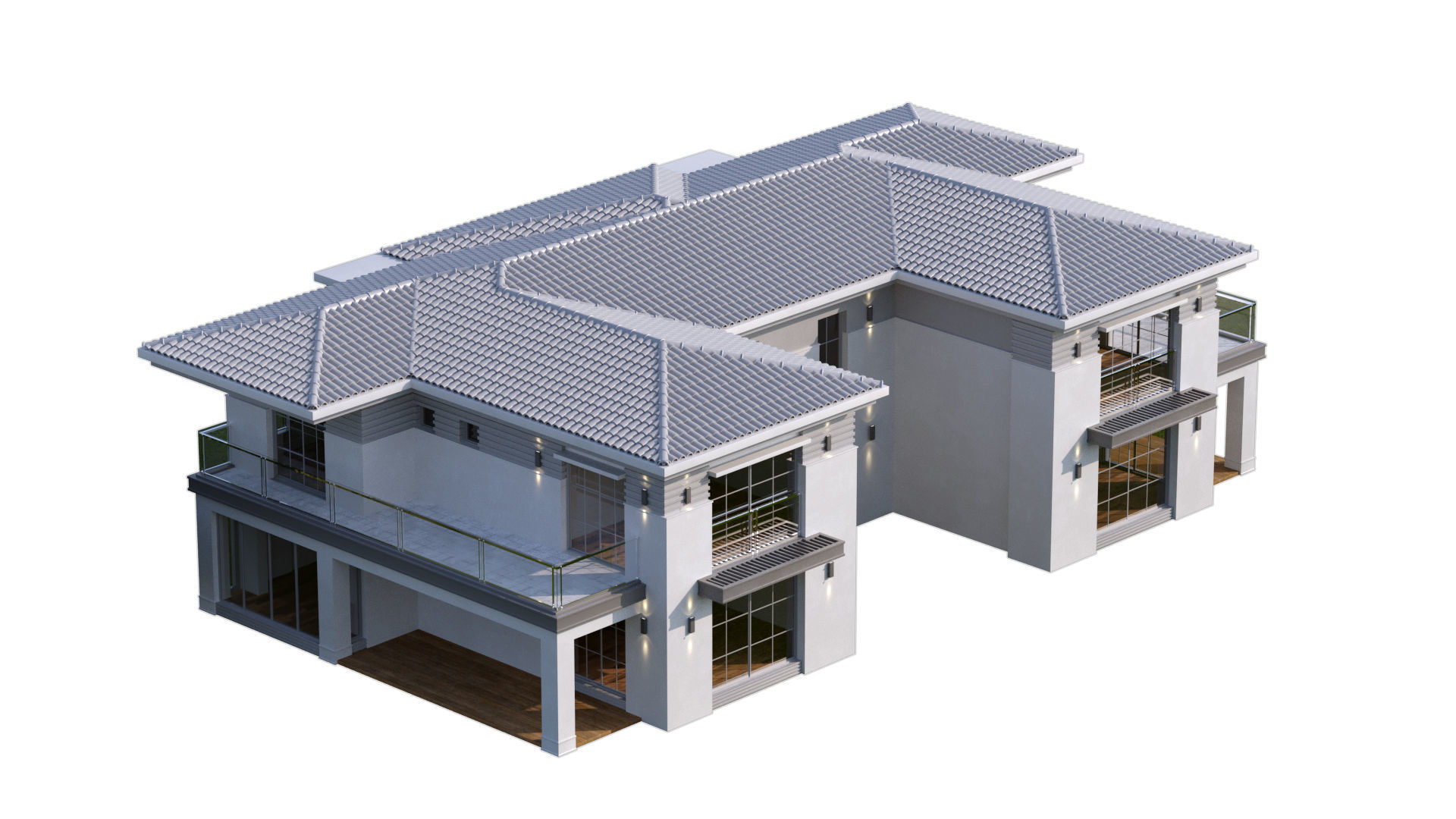 Classic Villa 2 3D model_12