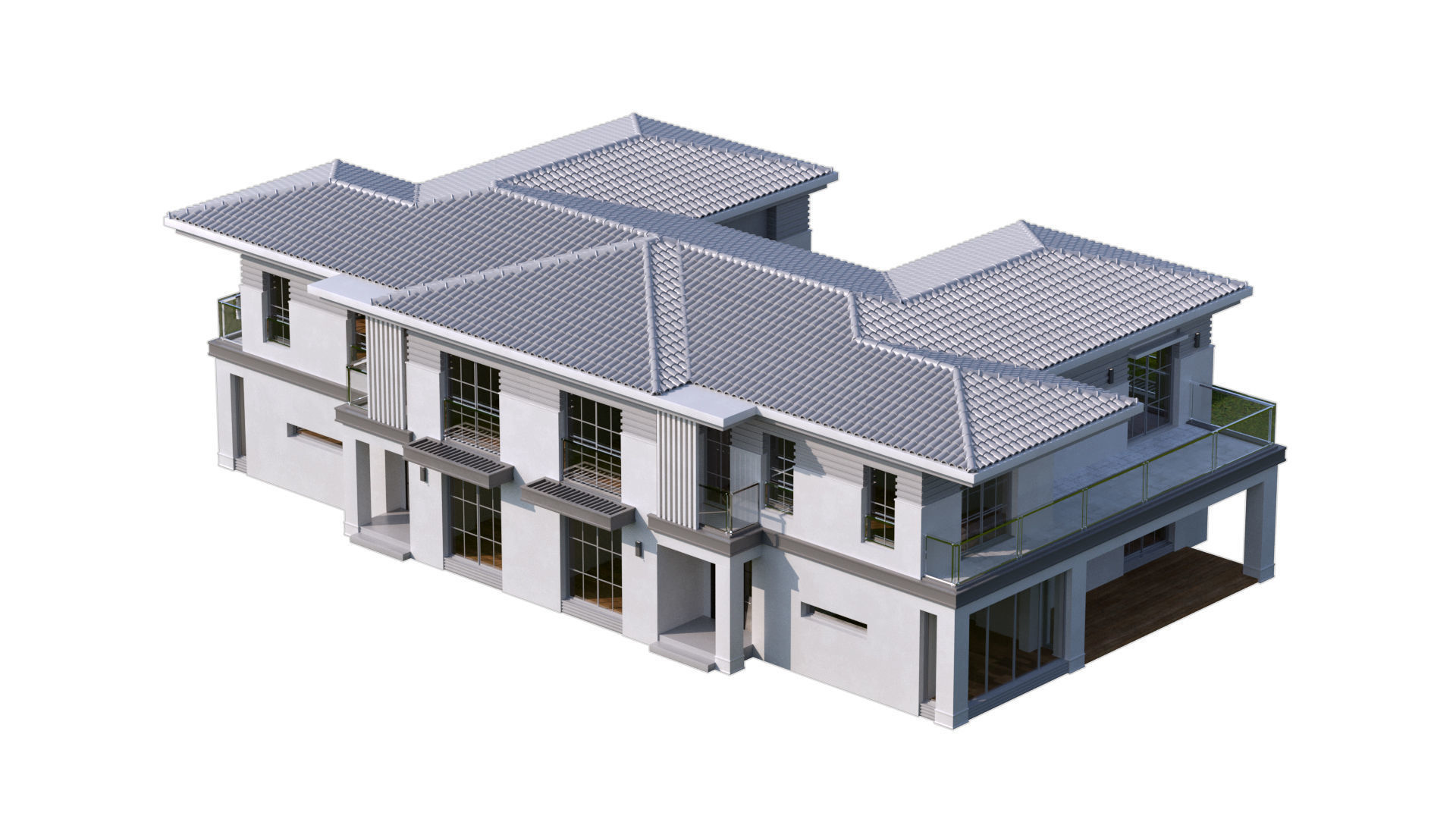 Classic Villa 2 3D model_13