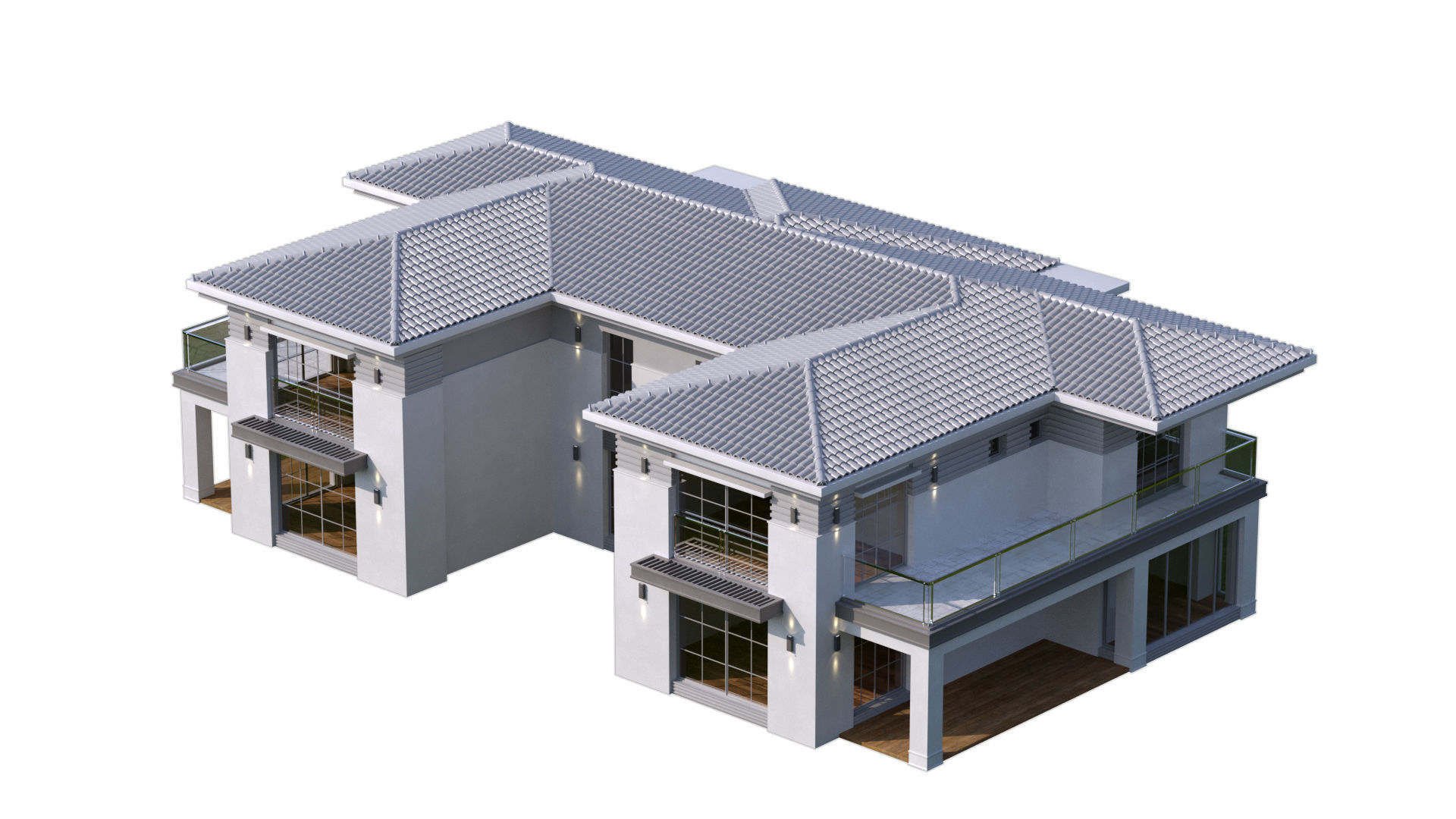 Classic Villa 2 3D model_15