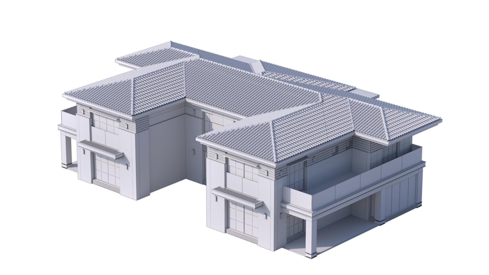 Classic Villa 2 3D model_16