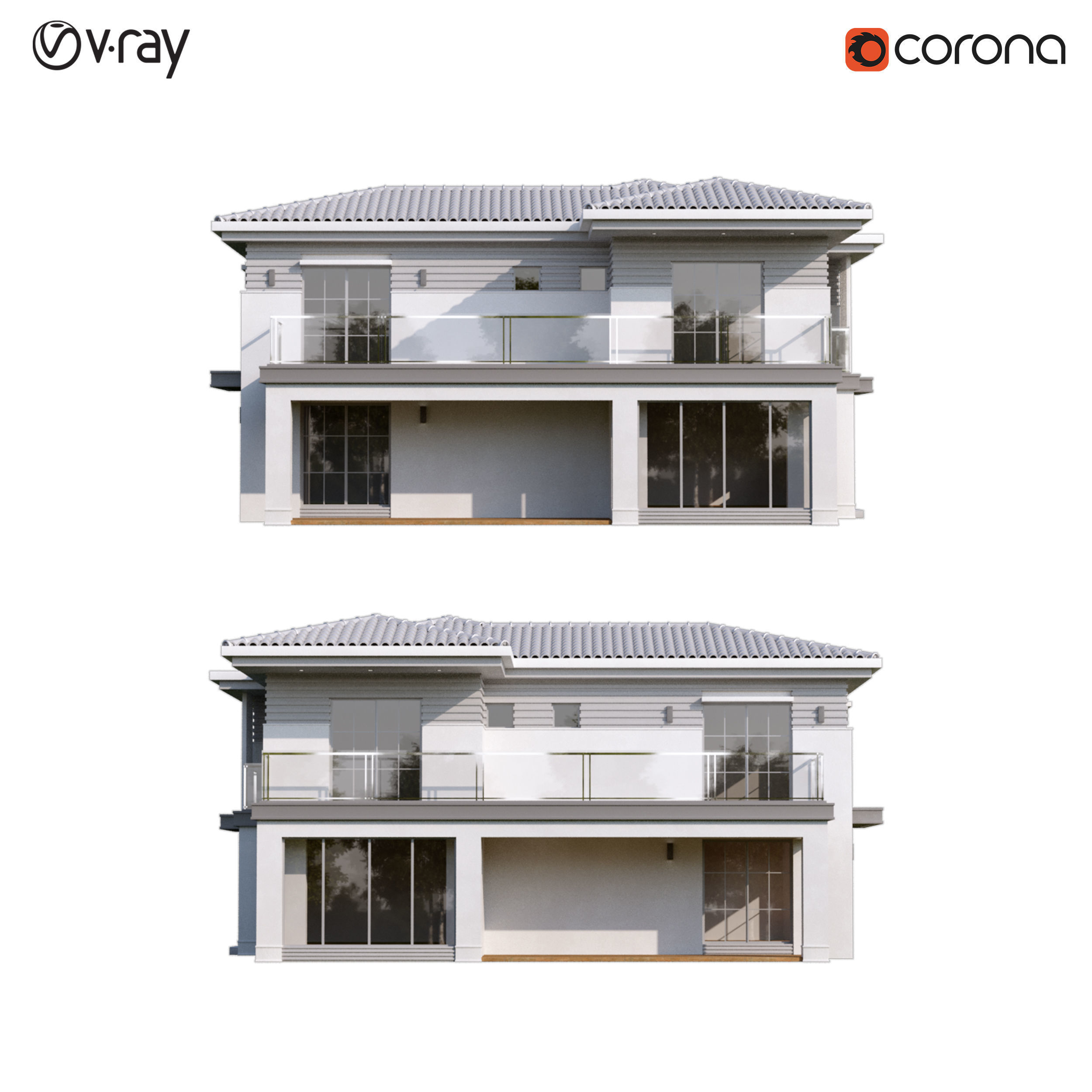 Classic Villa 2 3D model_5