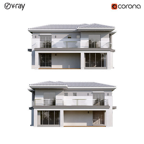 Classic Villa 2 3D model 6
