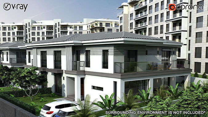 Classic Villa 2 3D model 3