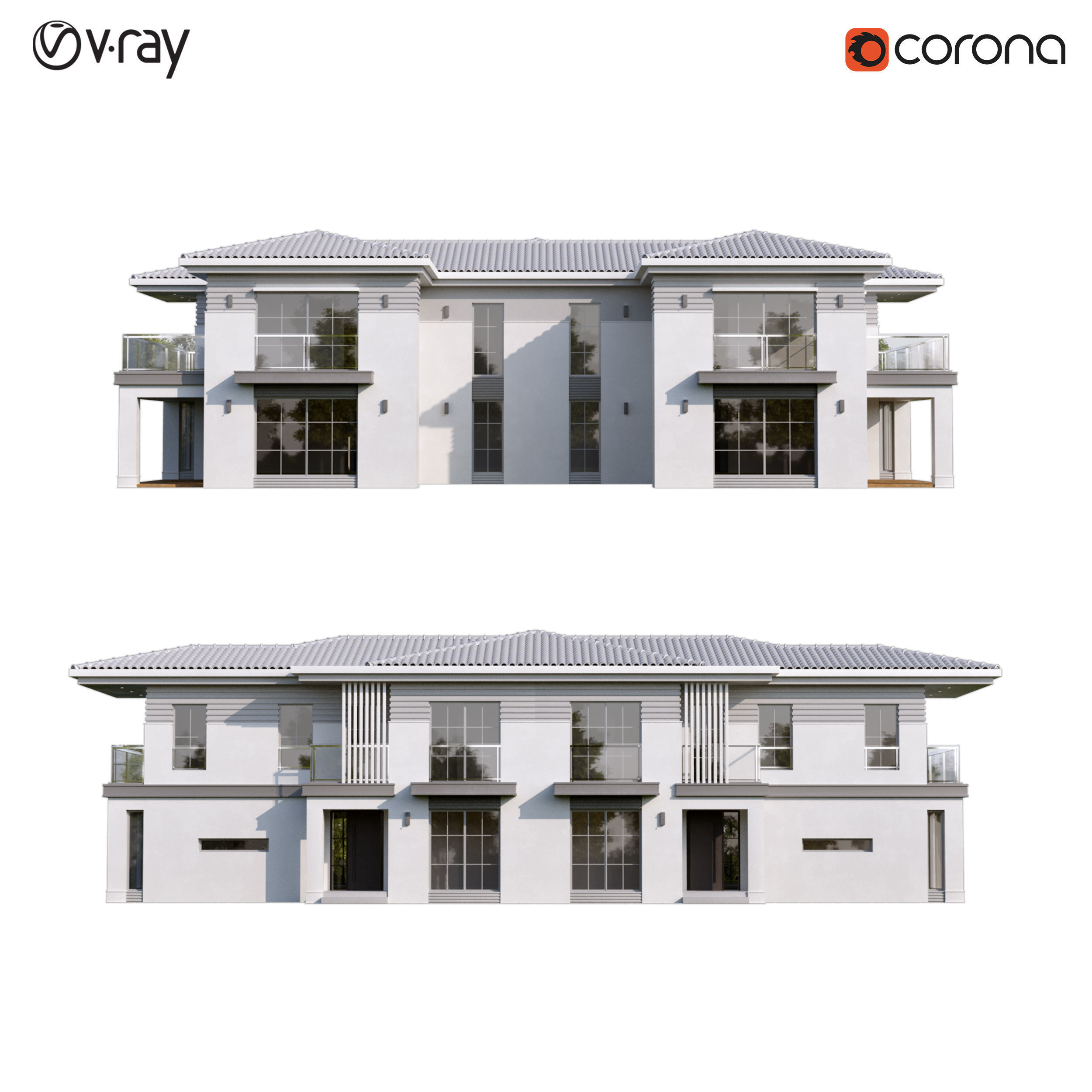 Classic Villa 2 3D model_4