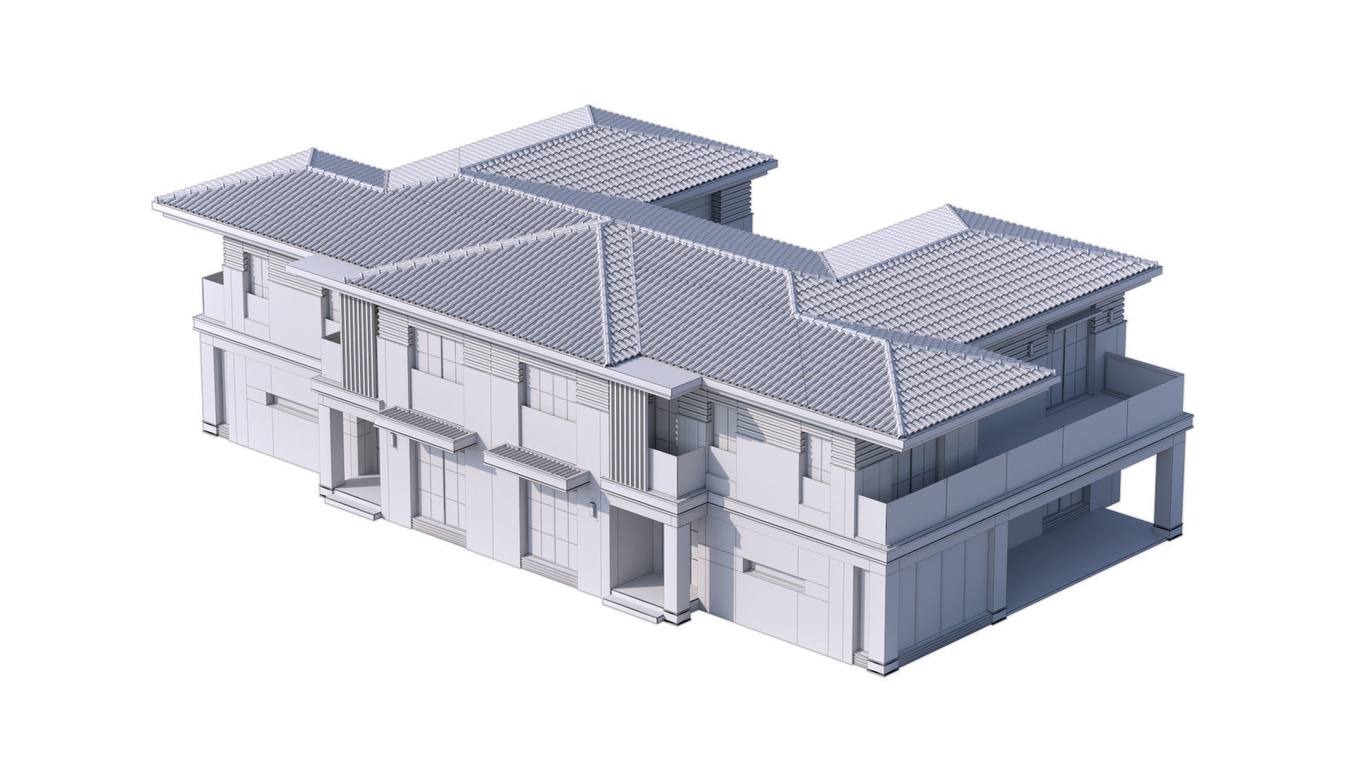 Classic Villa 2 3D model_17