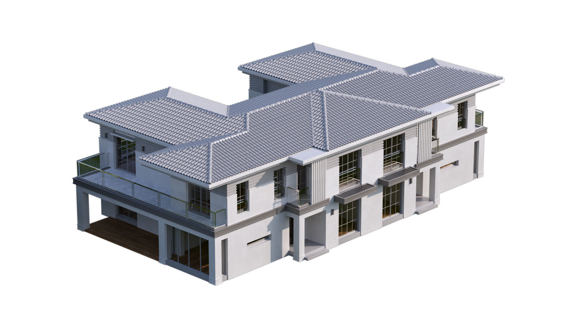 Classic Villa 2 3D model_14