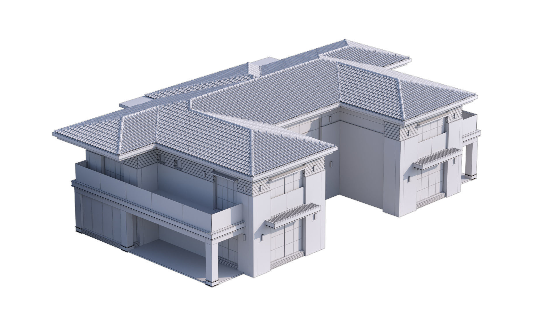 Classic Villa 2 3D model_22