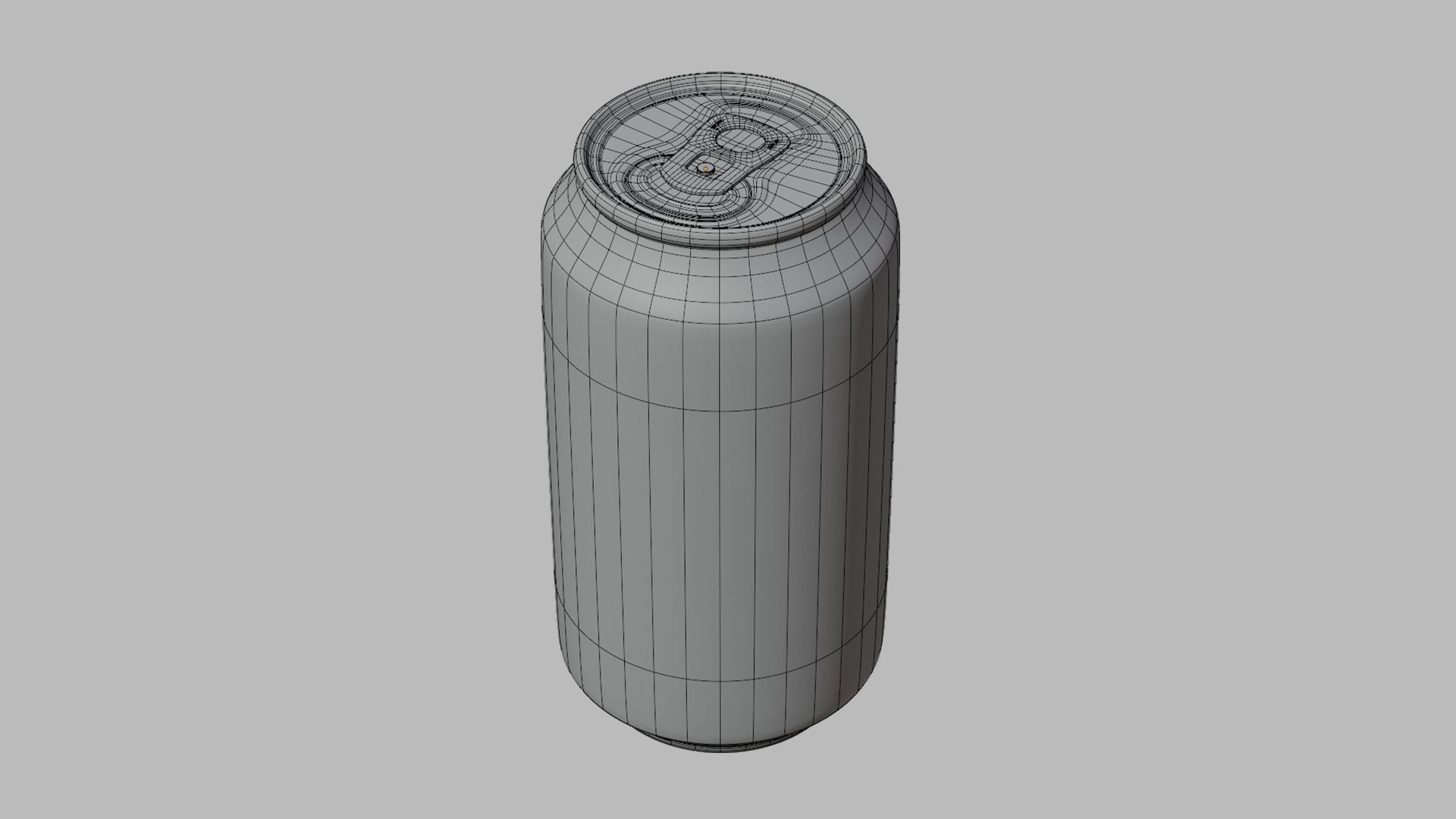 Aluminium can Low-poly 3D model_4