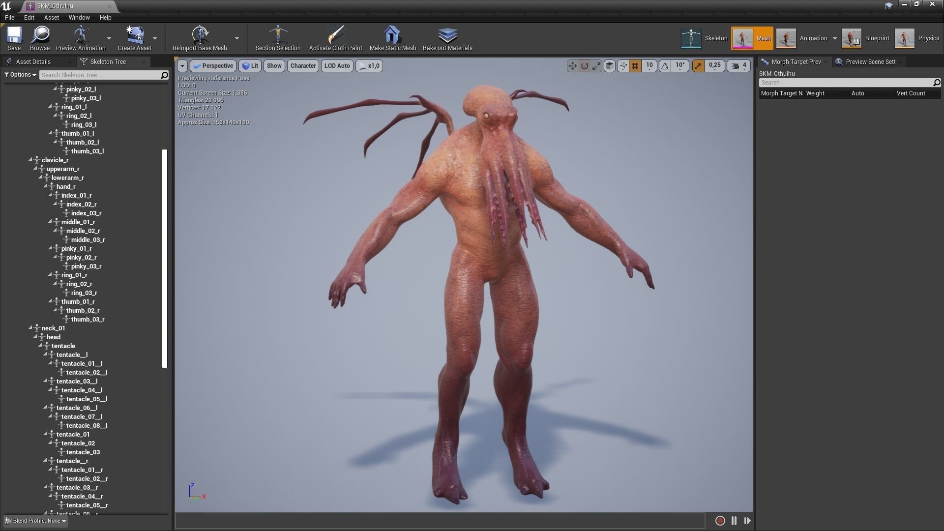 Cthulhu Low-poly 3D model_9