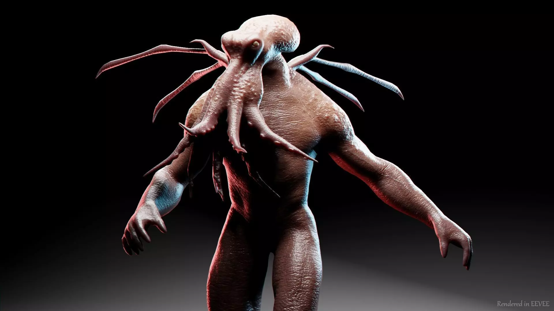 Cthulhu Low-poly 3D model_0
