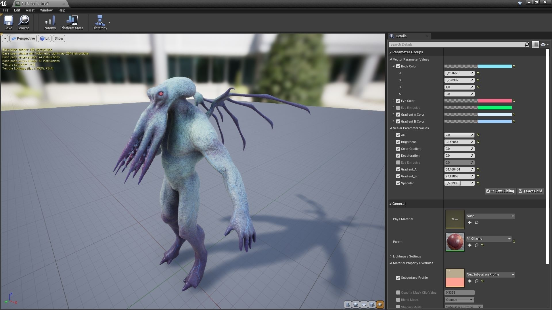 Cthulhu Low-poly 3D model_12