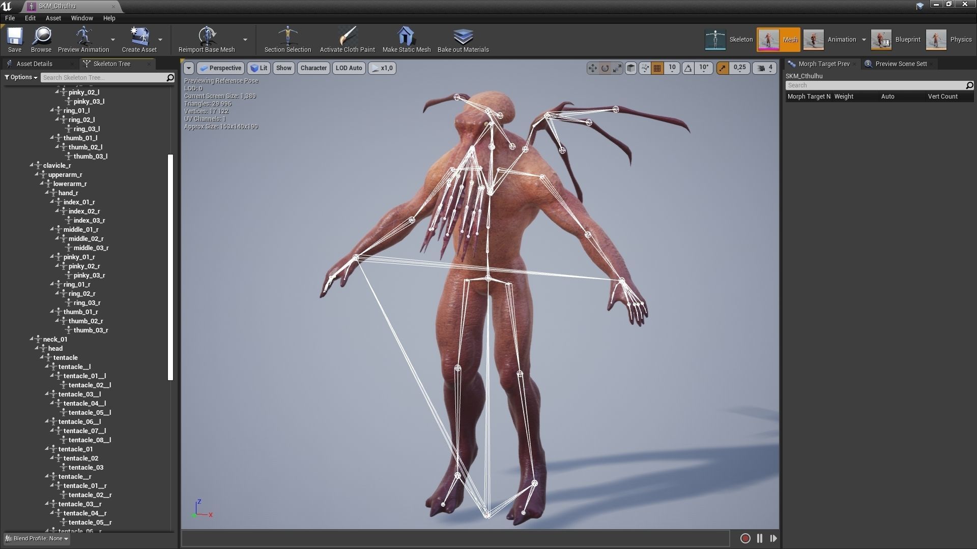 Cthulhu Low-poly 3D model_8