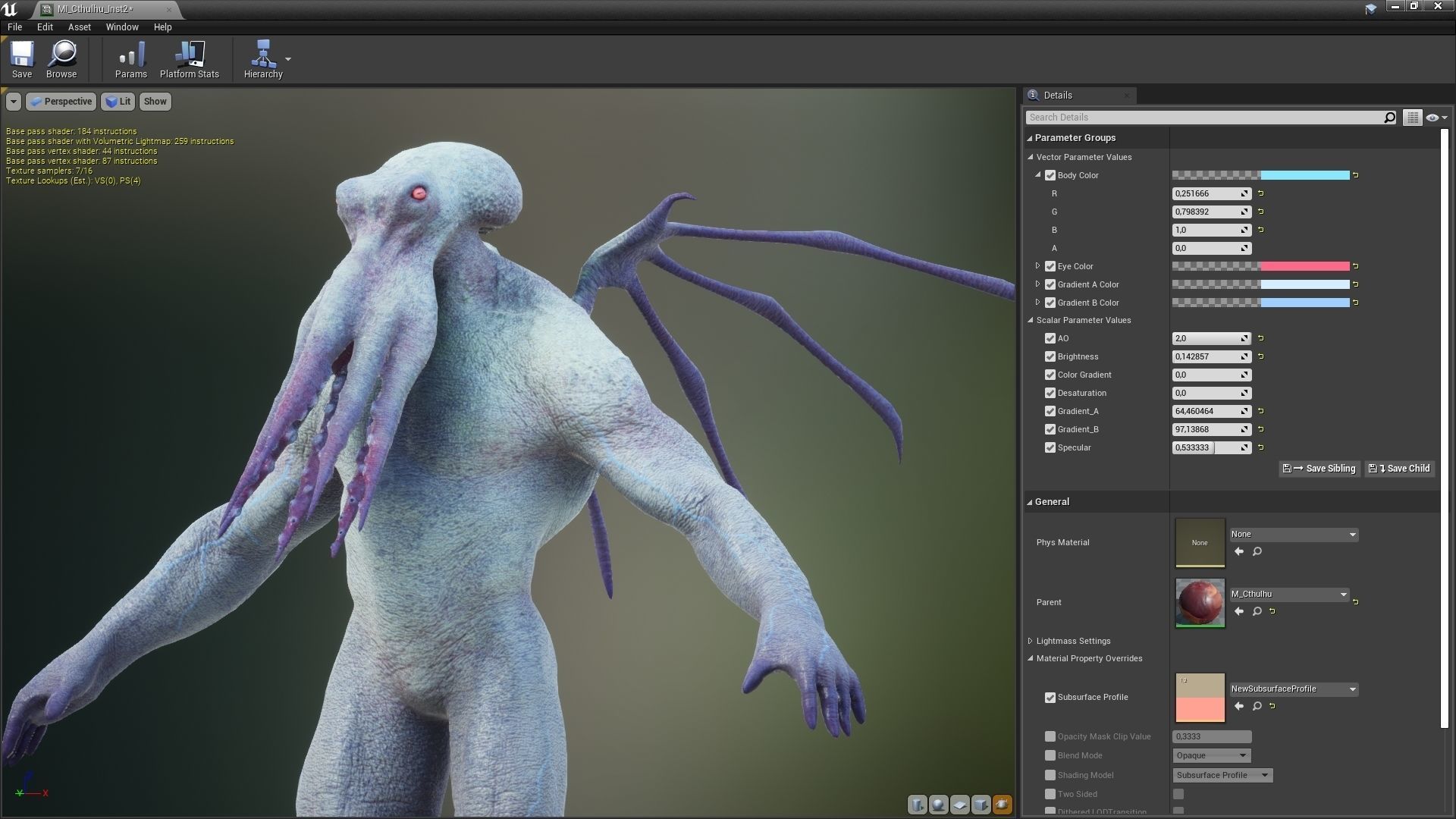 Cthulhu Low-poly 3D model_3