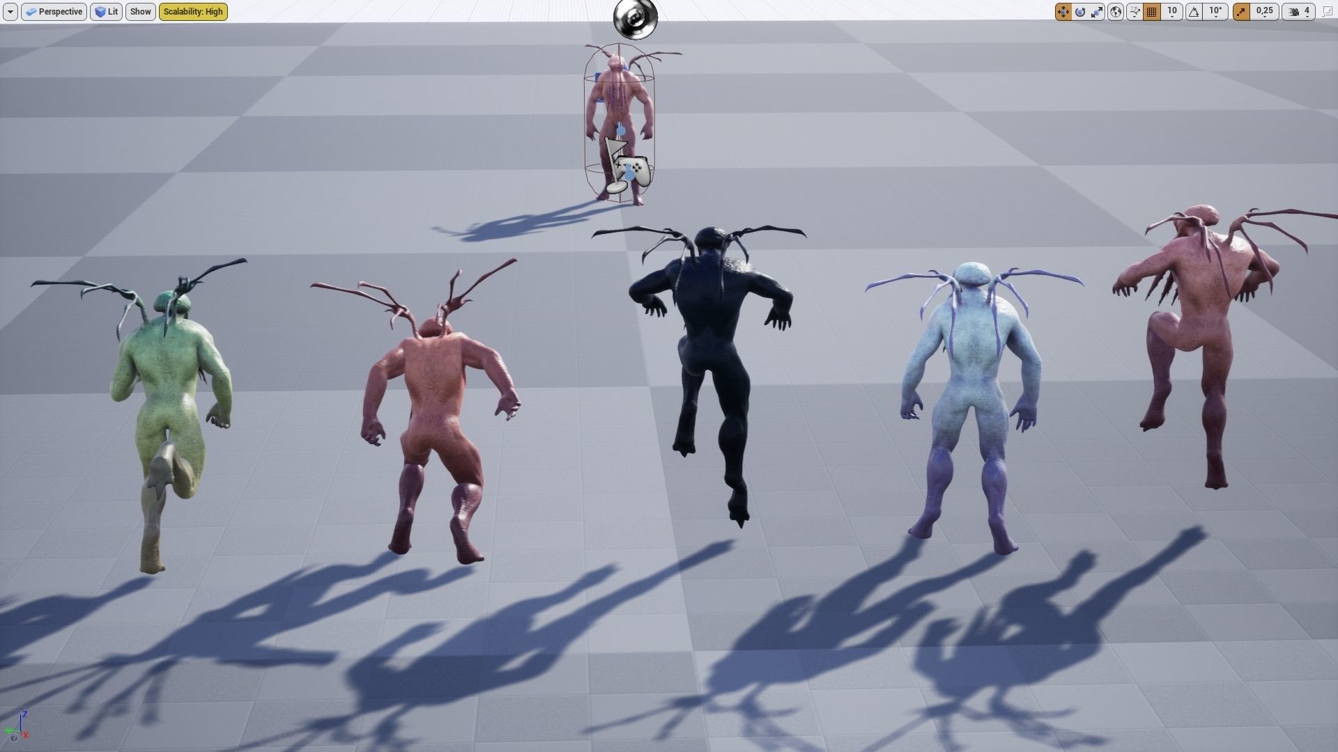 Cthulhu Low-poly 3D model_11