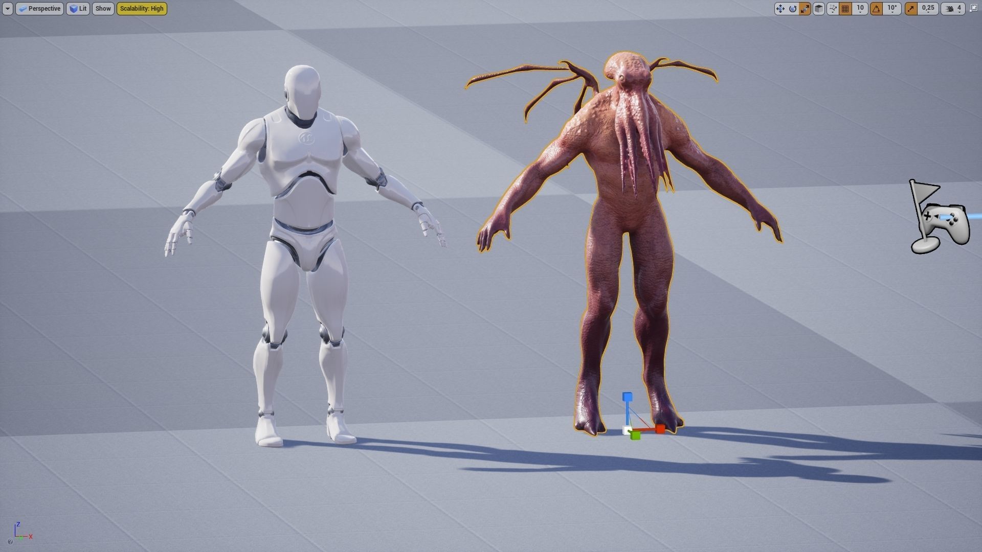 Cthulhu Low-poly 3D model_7
