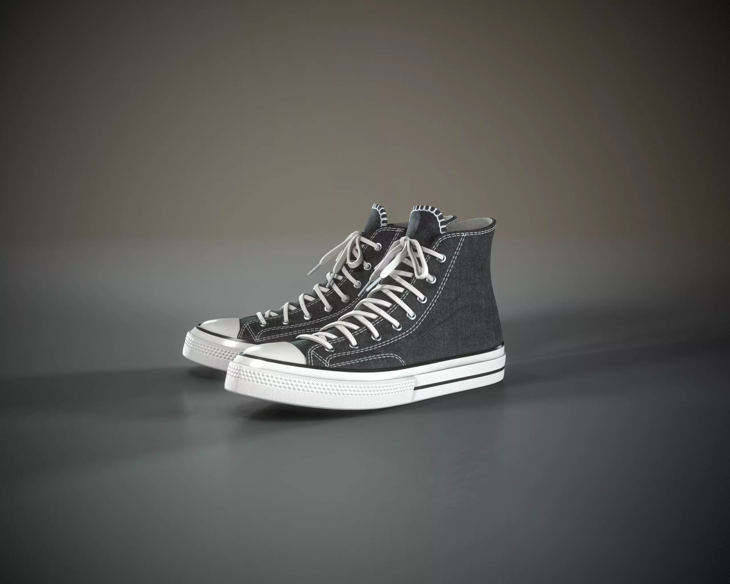 Converse Chuck Taylor All Star Low-poly 3D model_0
