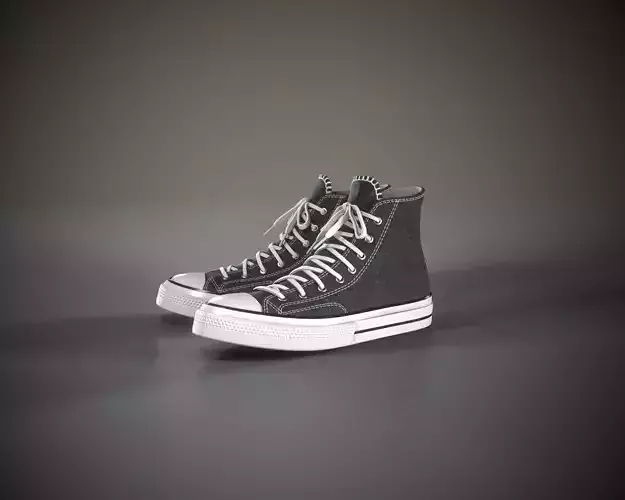 Converse Chuck Taylor All Star Low-poly 3D model