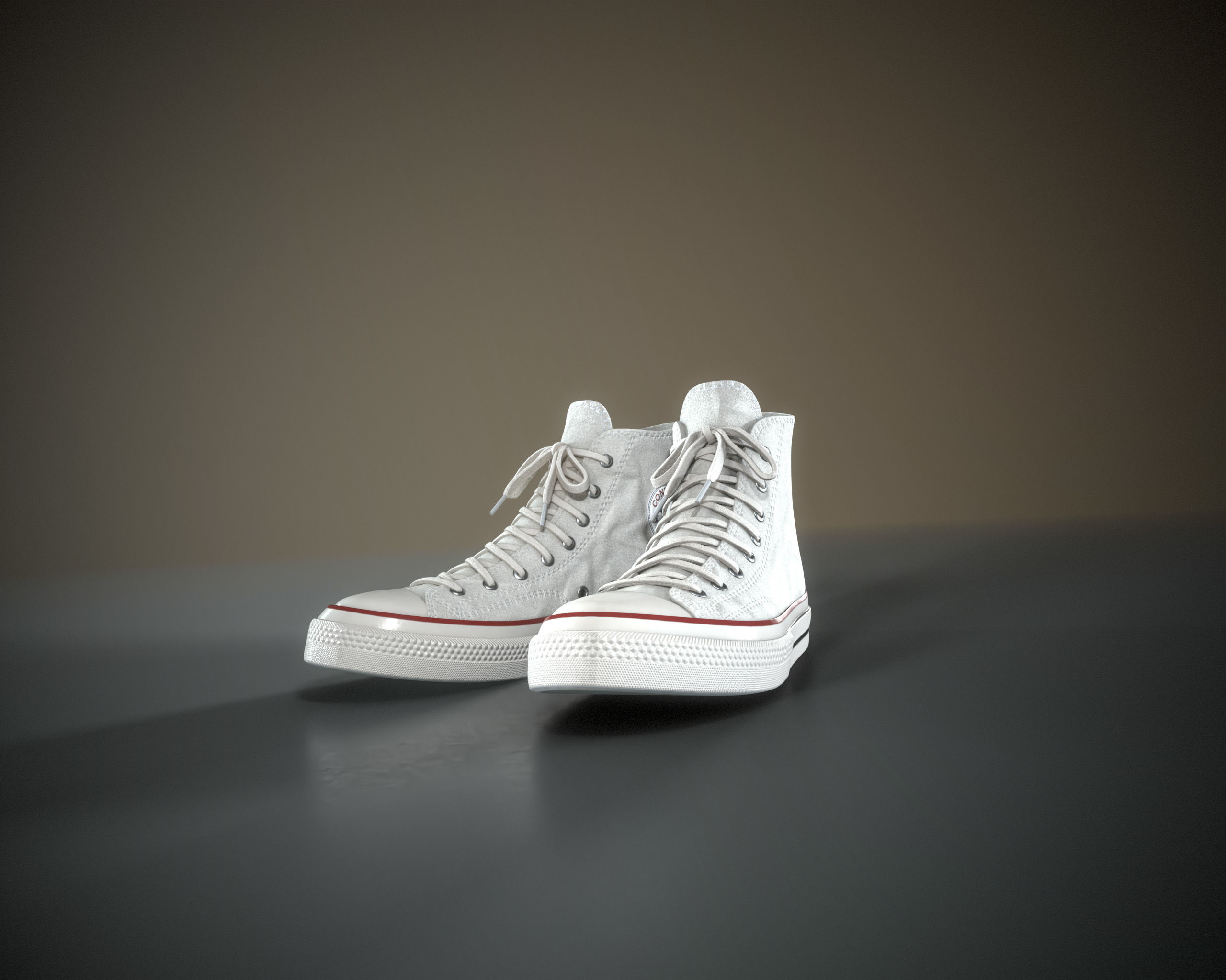 Converse Chuck Taylor All Star Low-poly 3D model_8