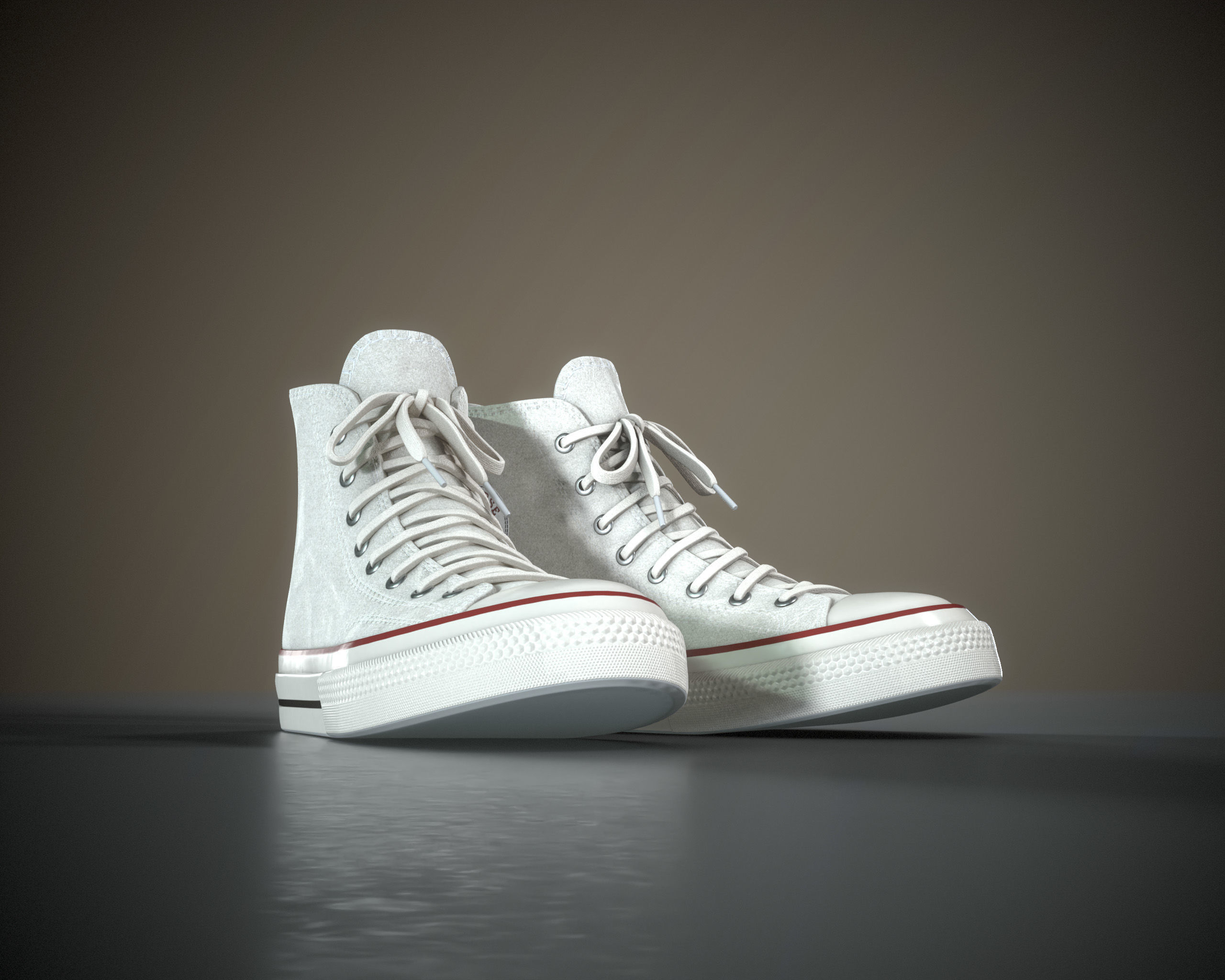 Converse Chuck Taylor All Star Low-poly 3D model_13