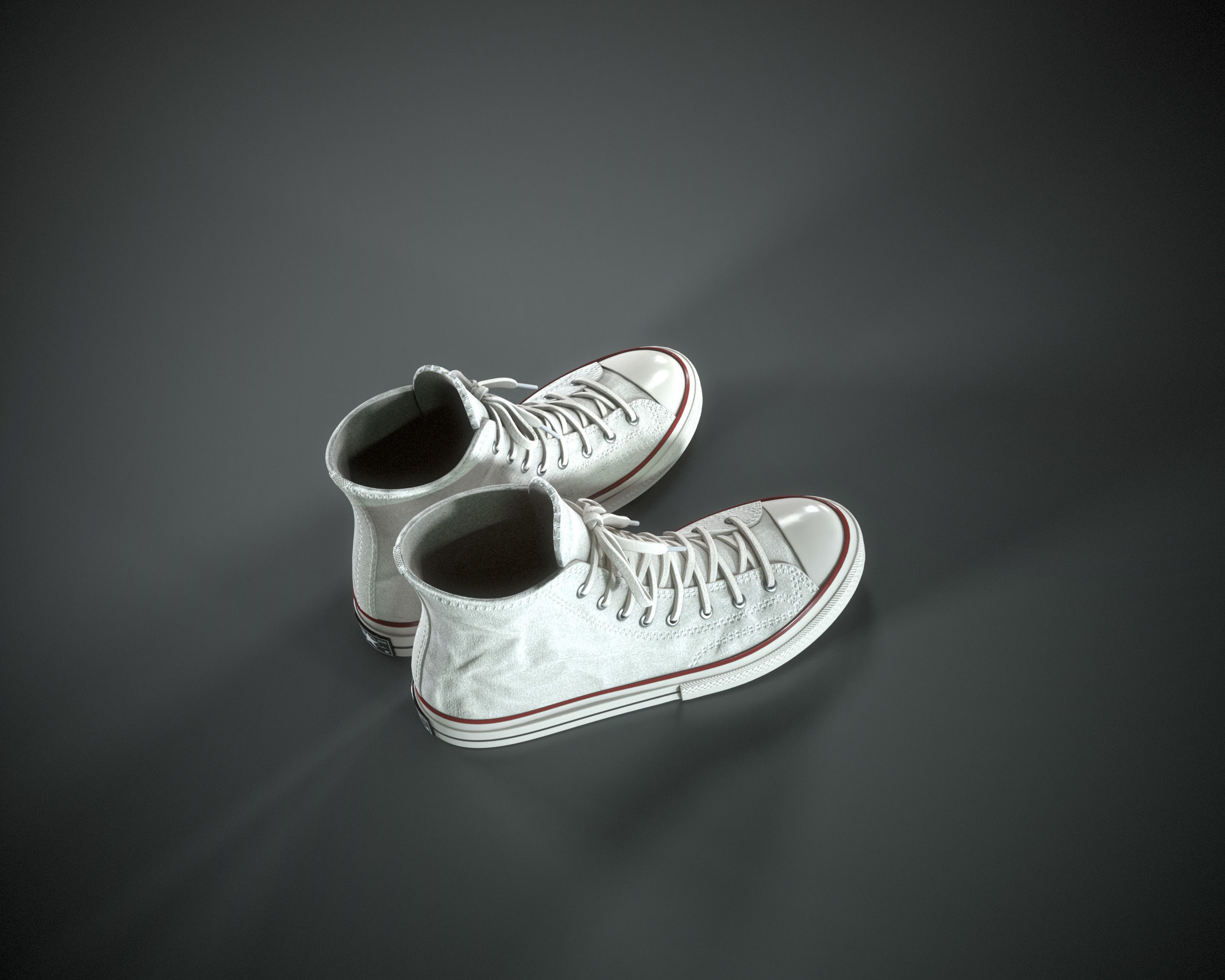 Converse Chuck Taylor All Star Low-poly 3D model_11