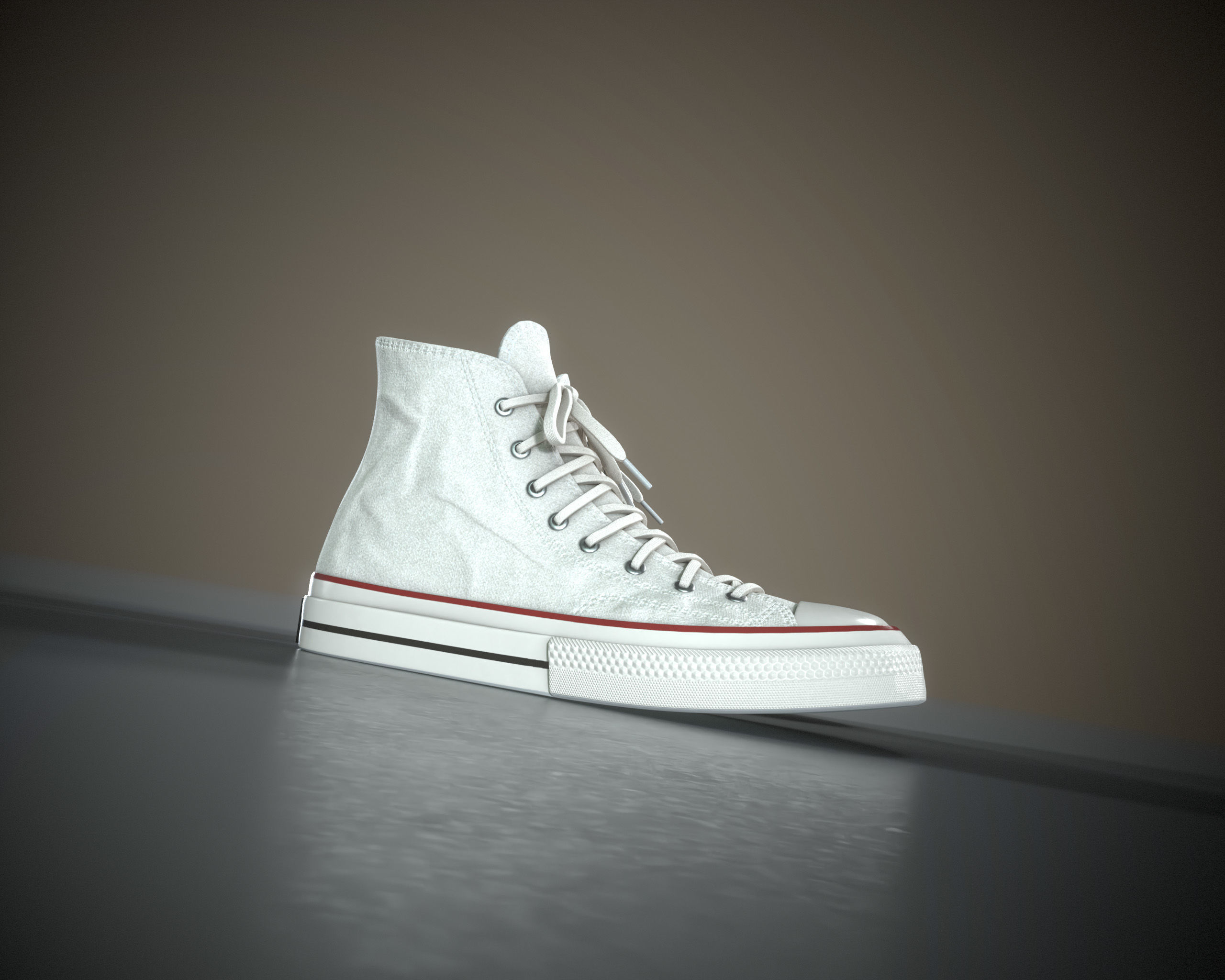 Converse Chuck Taylor All Star Low-poly 3D model_10