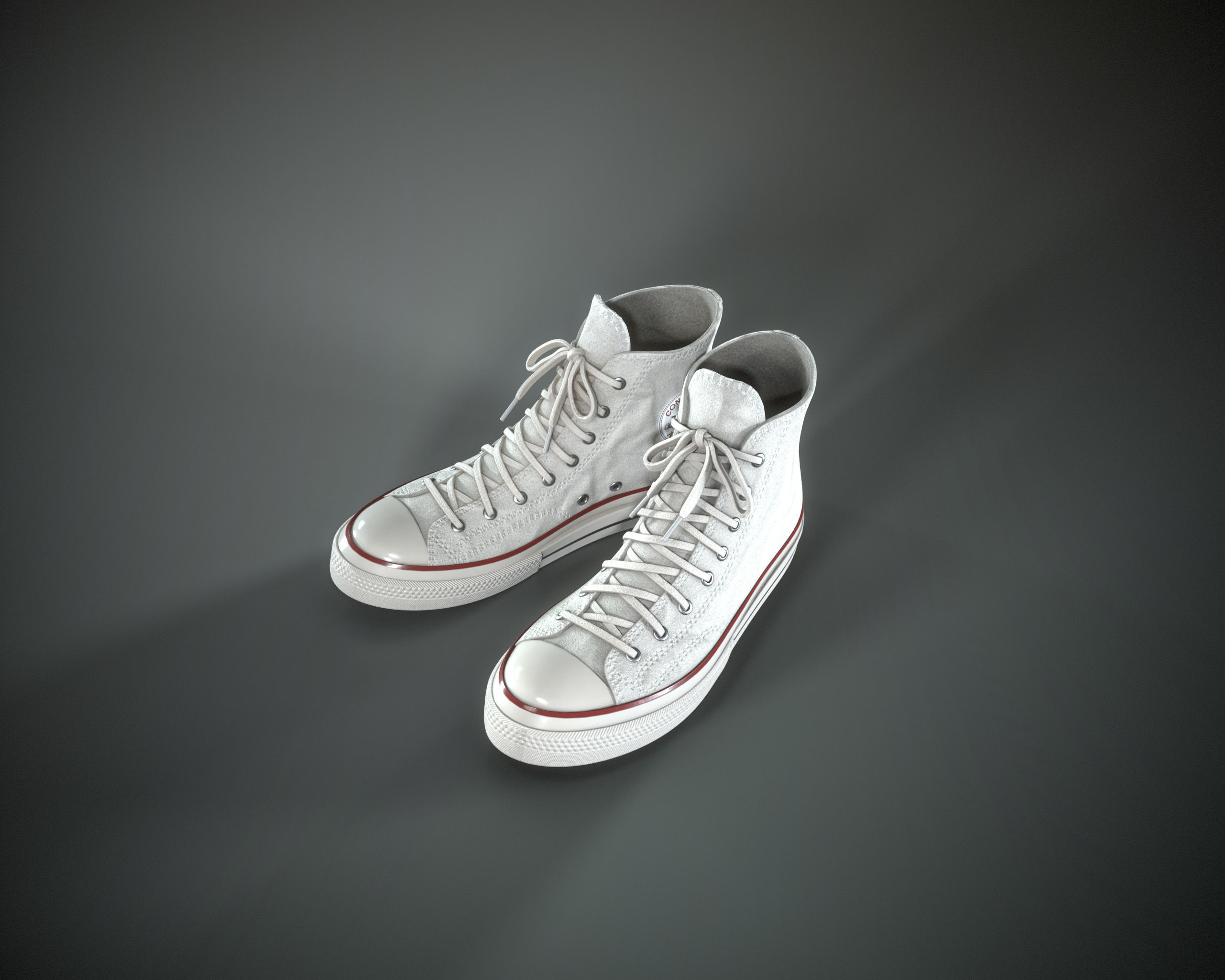 Converse Chuck Taylor All Star Low-poly 3D model_9
