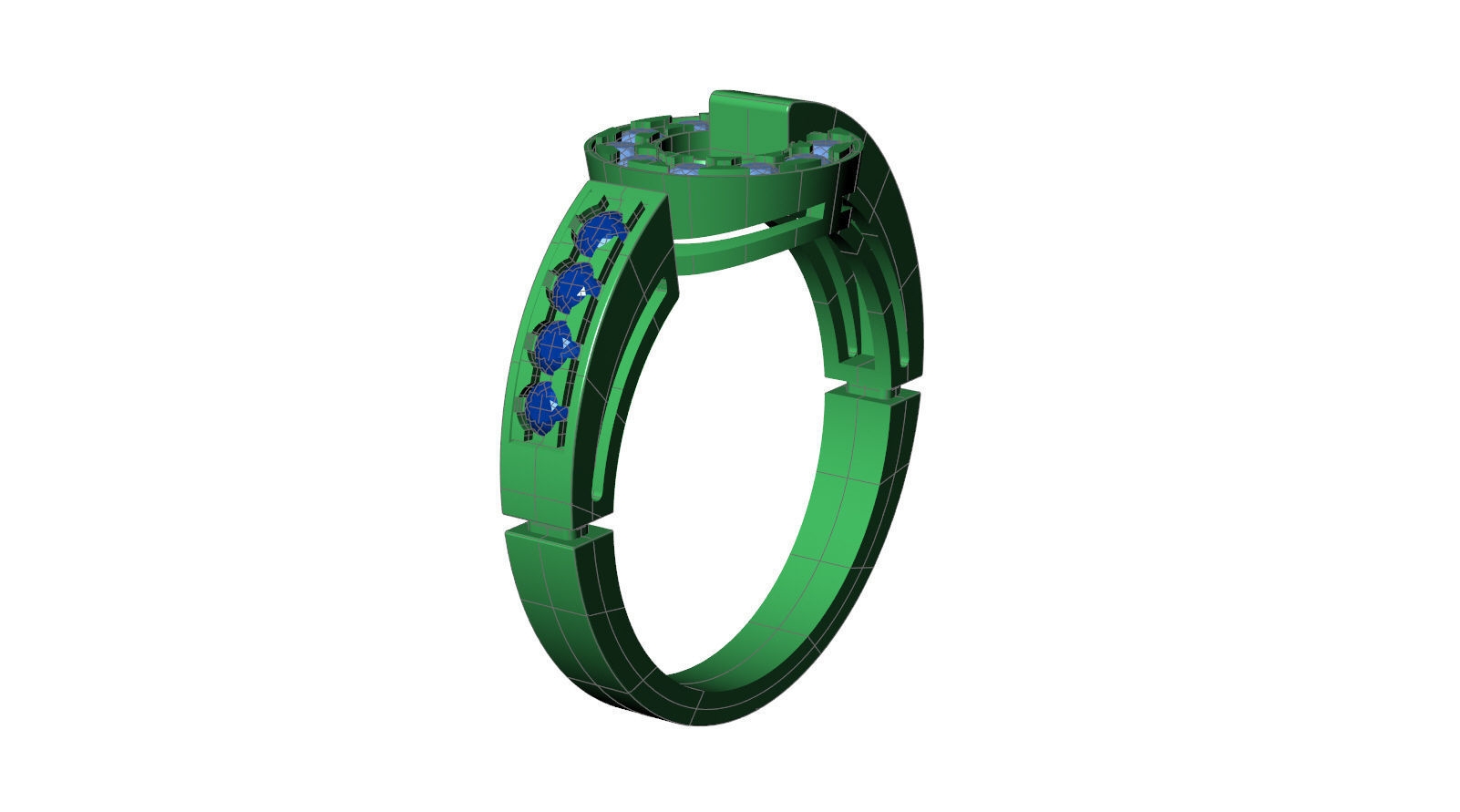 Bvlgari Ring 3D print model_6