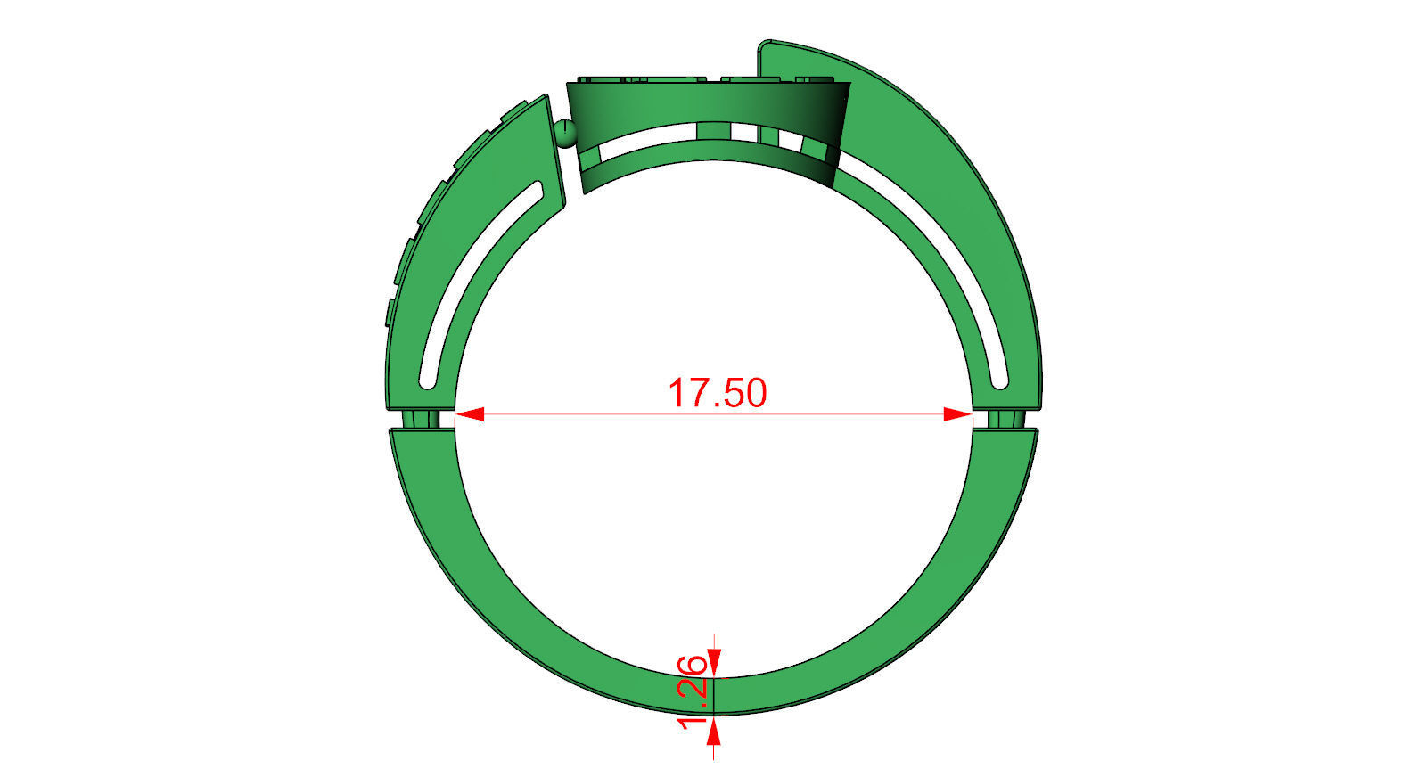 Bvlgari Ring 3D print model_2