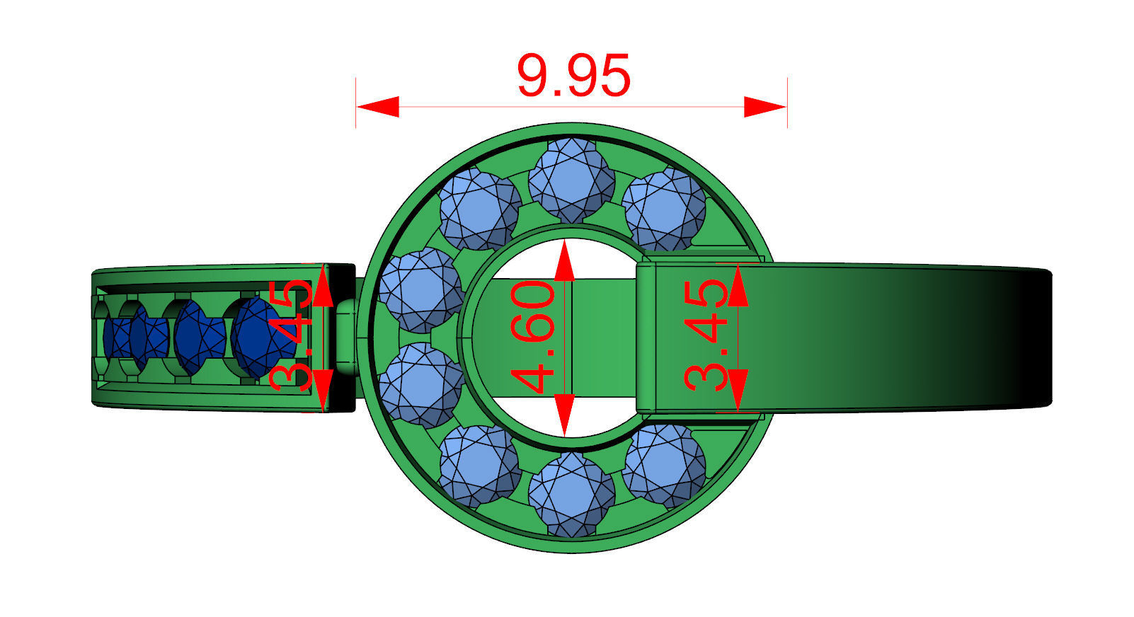 Bvlgari Ring 3D print model_1