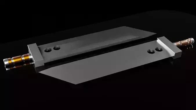 Shadow fight two swords 3D model 3D model