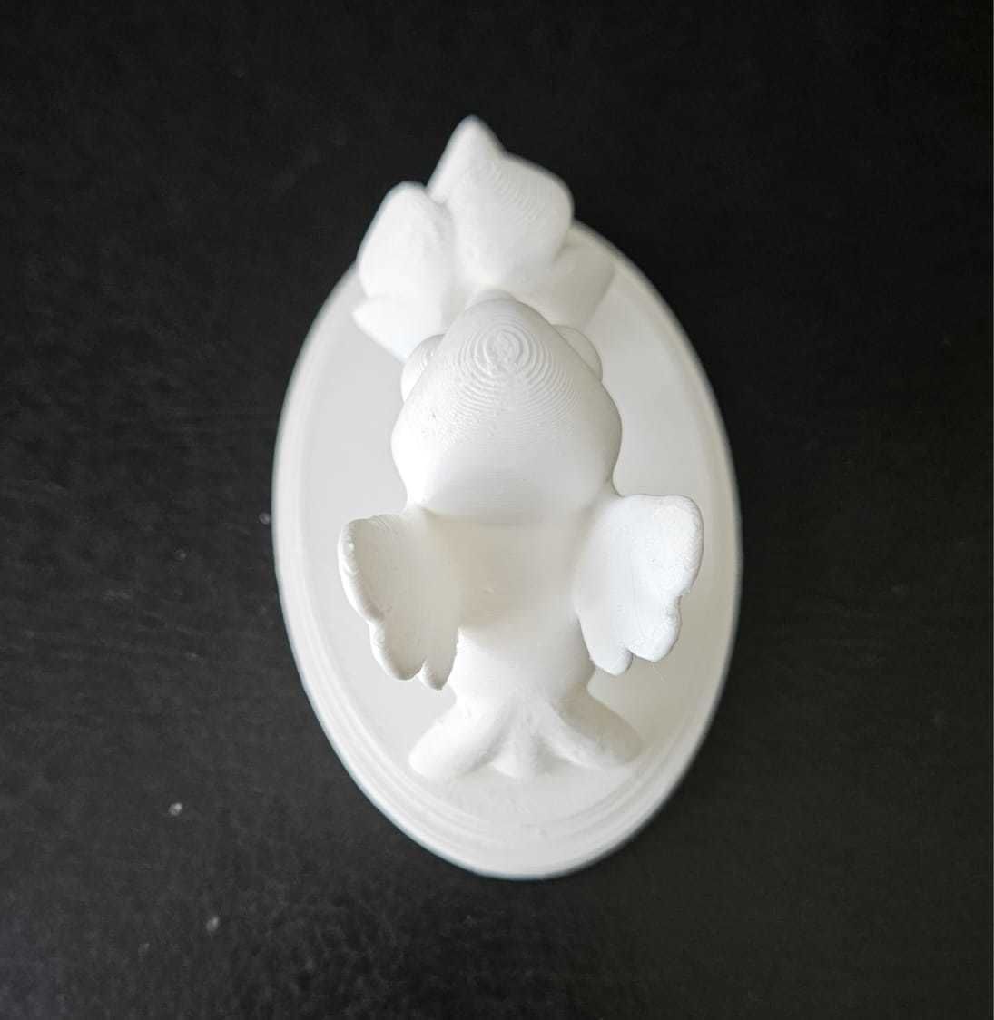Hummingbird and Flower 3D print model_12