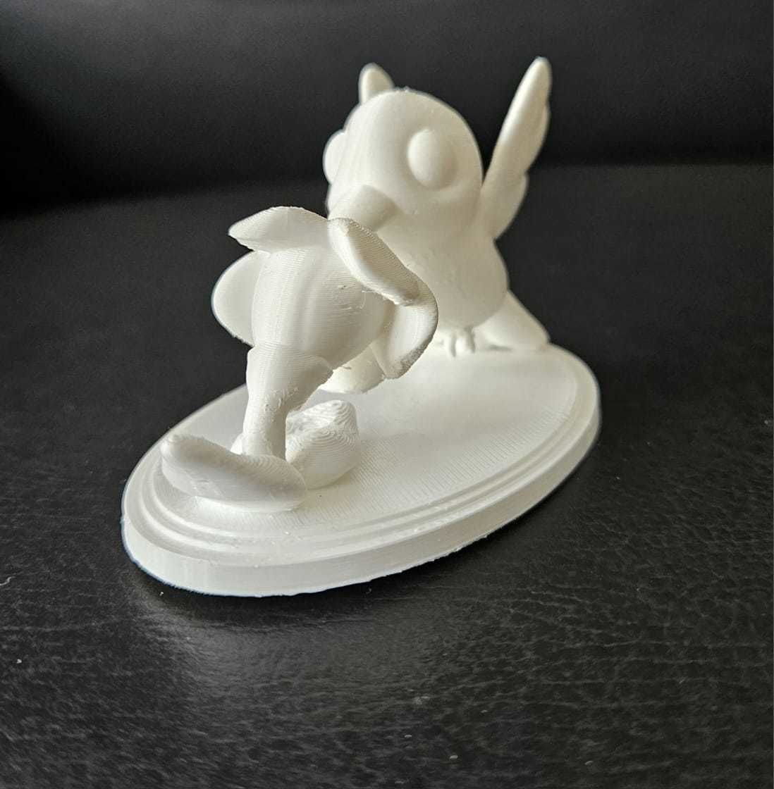 Hummingbird and Flower 3D print model_6