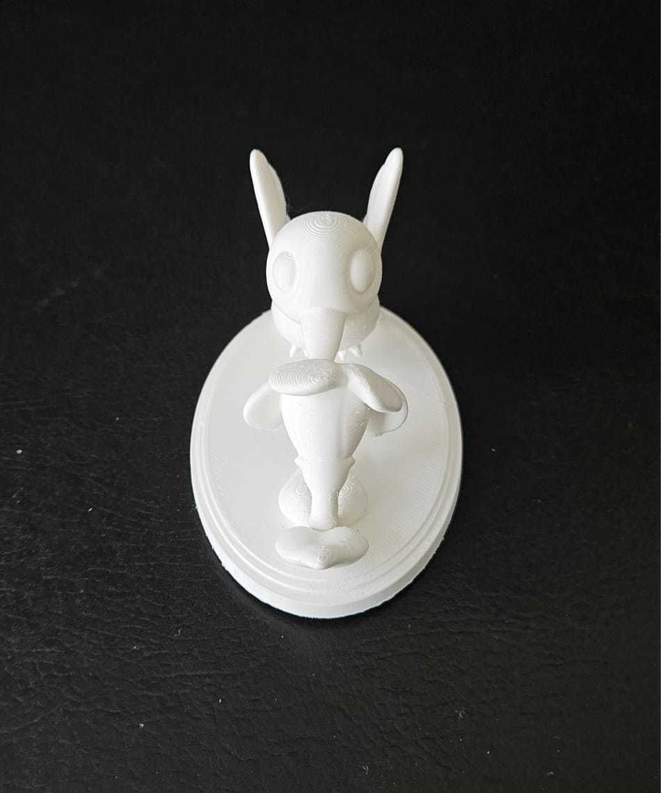 Hummingbird and Flower 3D print model_9