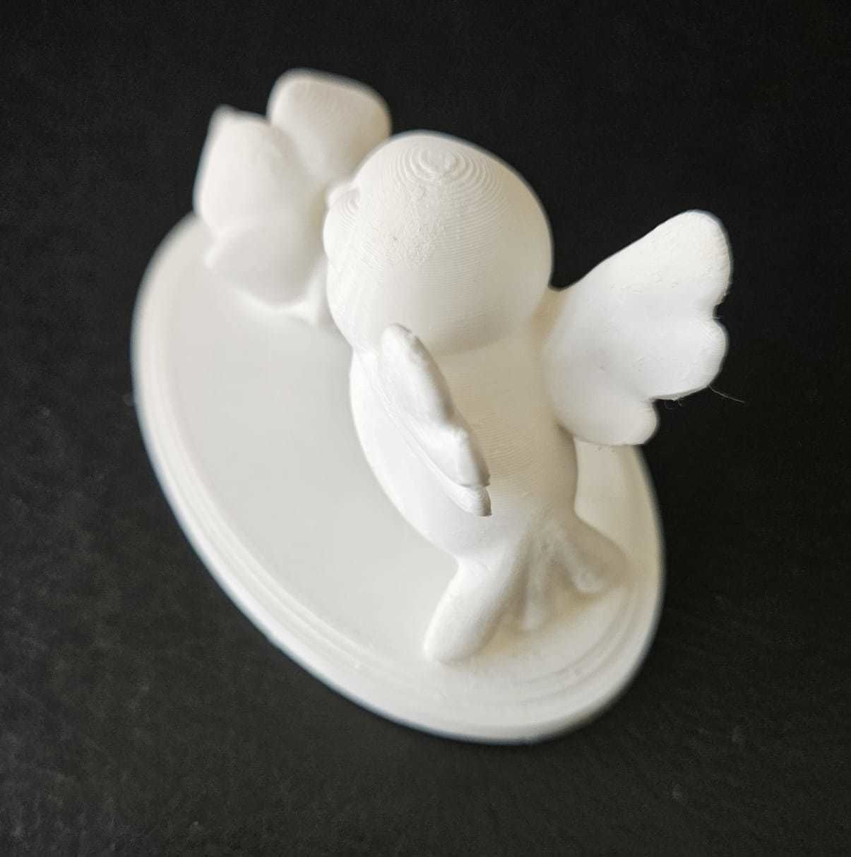 Hummingbird and Flower 3D print model_11