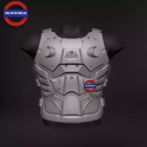Sci fi character Torso armour v7 highpoly zbrush 3D model