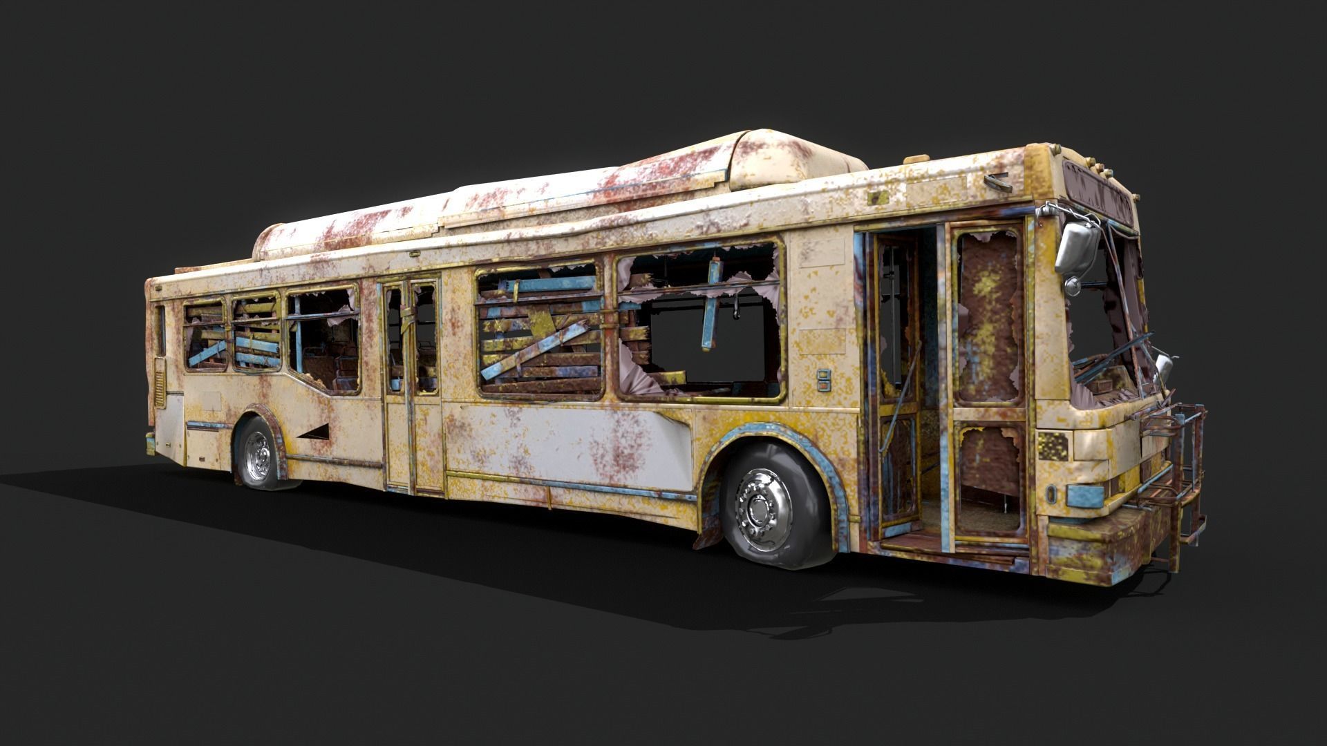 Old bus  3D model_2