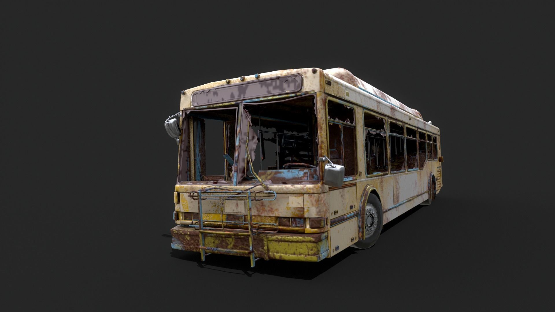 Old bus  3D model_6