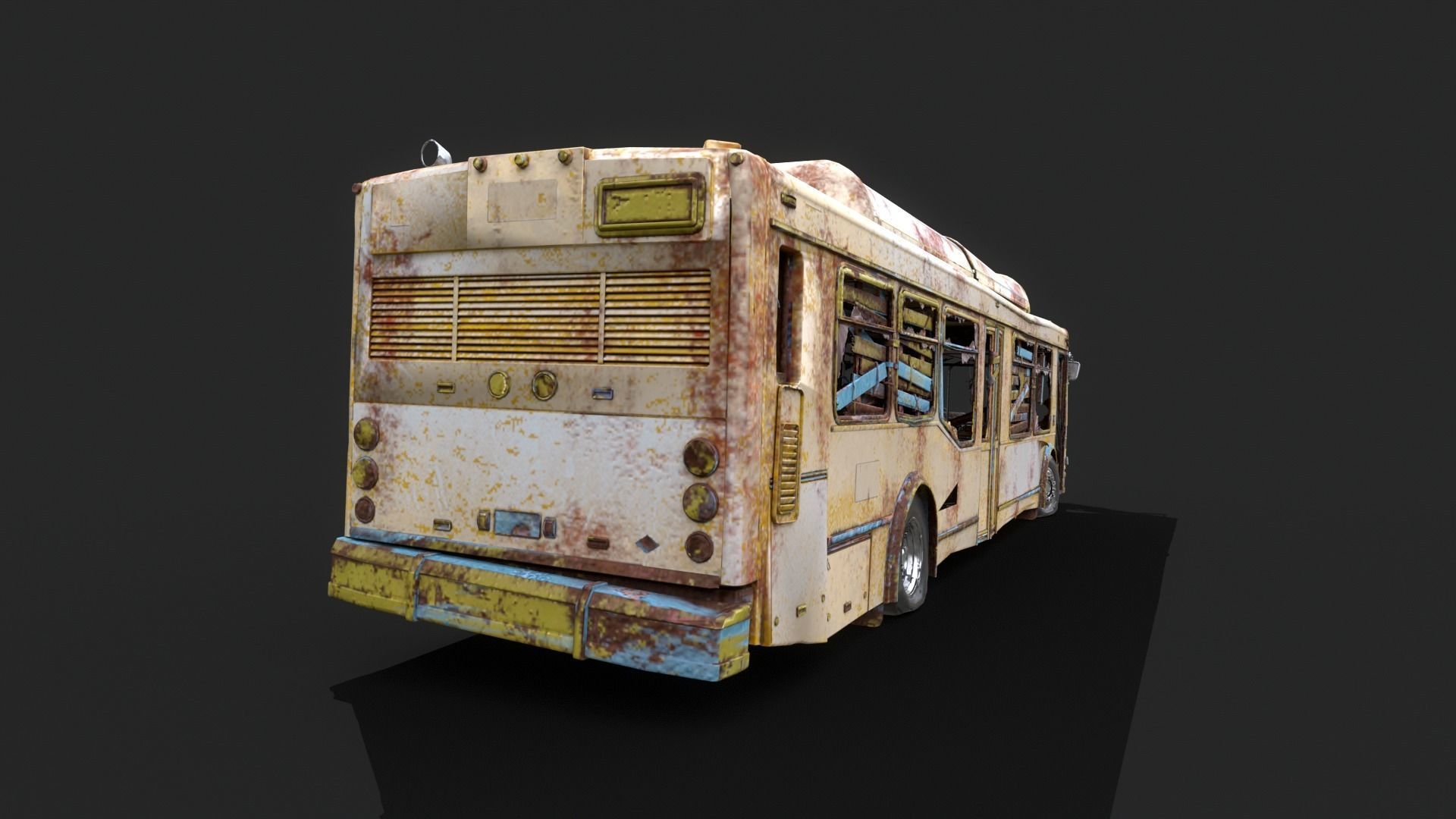 Old bus  3D model_3
