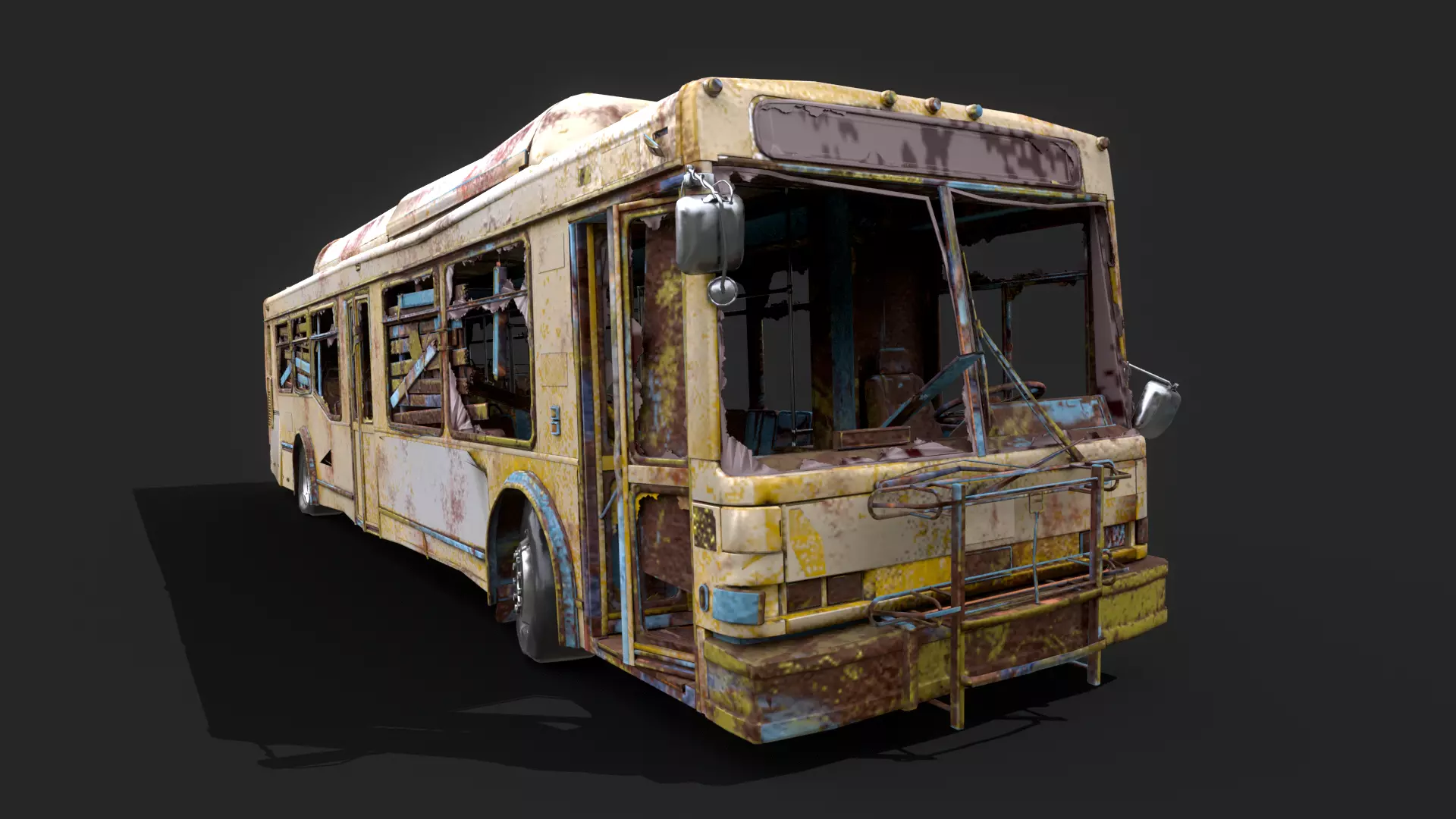 Old bus  3D model_0