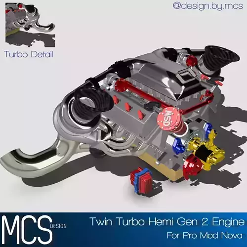 TWIN TURBO HEMI GEN 2 COMPLETE FOR PROMOD NOVA