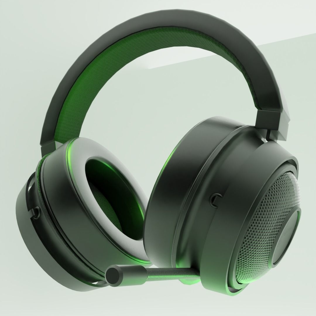 RAZER KRAKEN ULTIMATE GAMING HEADSET 3D LOW POLY MODEL Low-poly 3D model_5