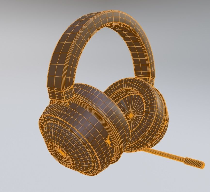 RAZER KRAKEN ULTIMATE GAMING HEADSET 3D LOW POLY MODEL Low-poly 3D model_11
