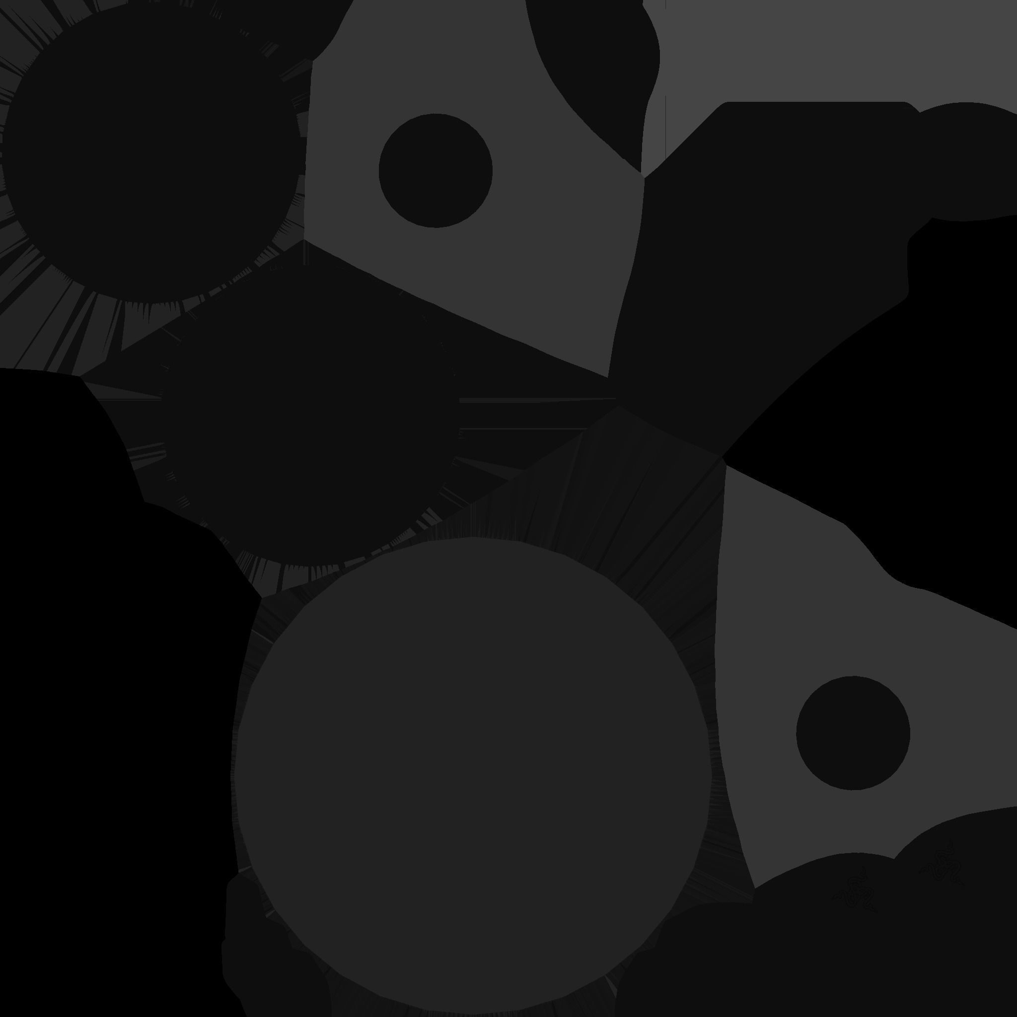 RAZER KRAKEN ULTIMATE GAMING HEADSET 3D LOW POLY MODEL Low-poly 3D model_8