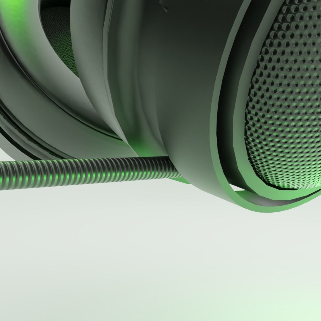 RAZER KRAKEN ULTIMATE GAMING HEADSET 3D LOW POLY MODEL Low-poly 3D model_7