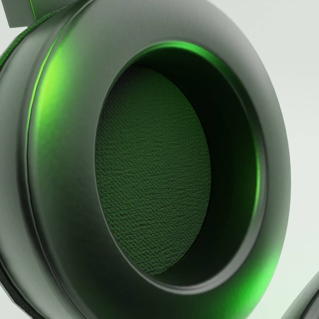 RAZER KRAKEN ULTIMATE GAMING HEADSET 3D LOW POLY MODEL Low-poly 3D model_6