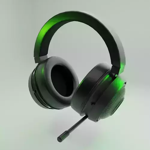 RAZER KRAKEN ULTIMATE GAMING HEADSET 3D LOW POLY MODEL