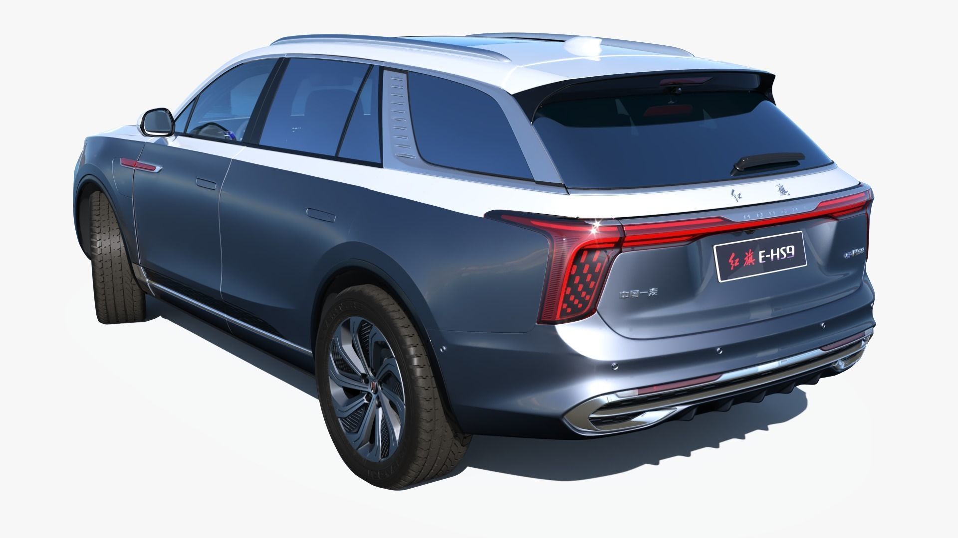 FAW Hongqi E-HS9 EV 2022 With interior 3D model_13